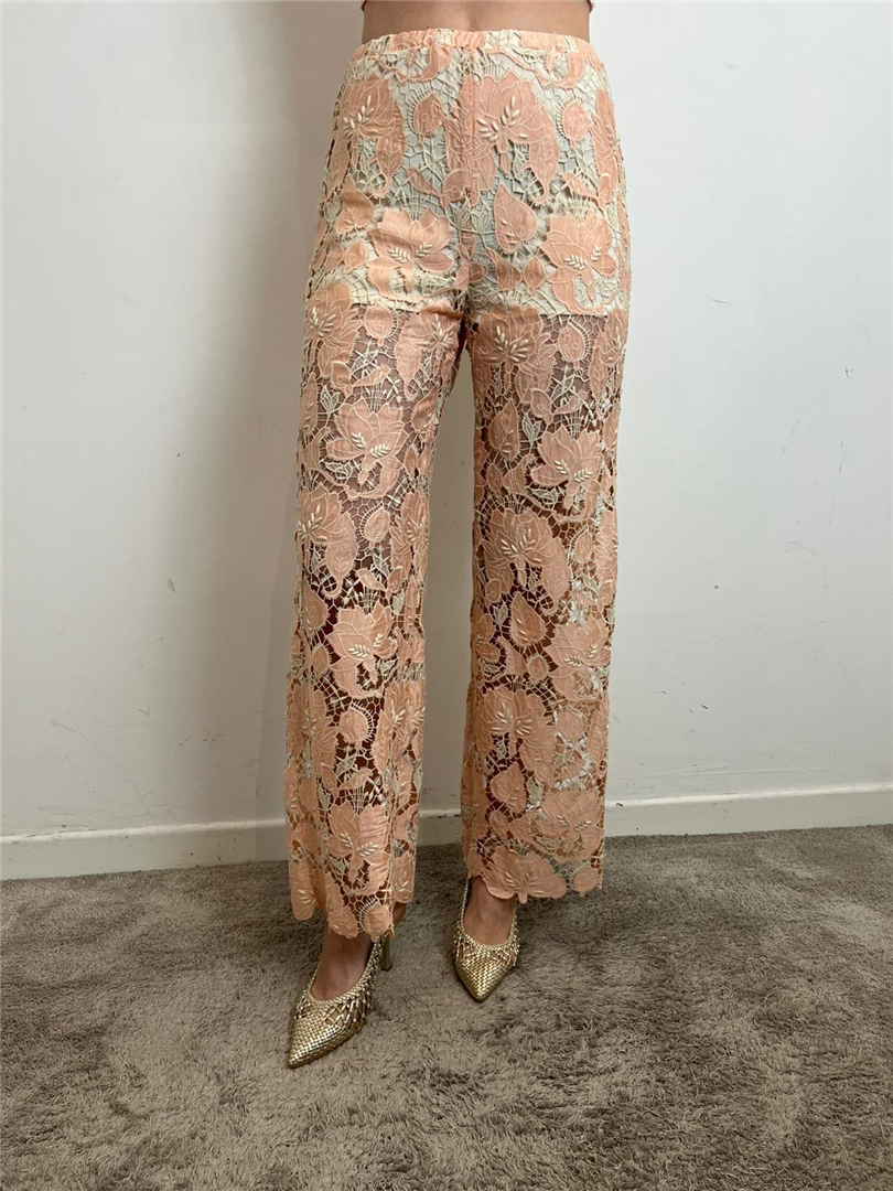 Pantalone Ricamato - Silence Limited cod. PA2239  color:pink