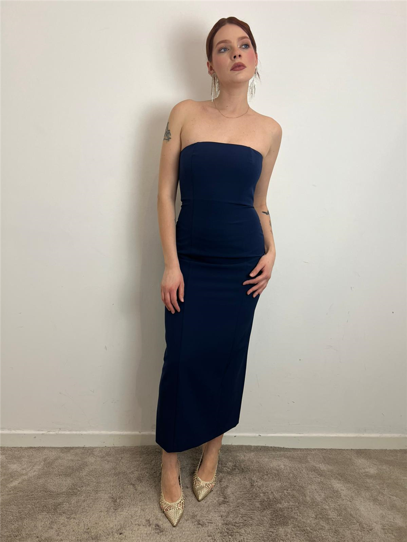 Silence Abito Lungo - Silence Limited cod. AB4083  color:navy