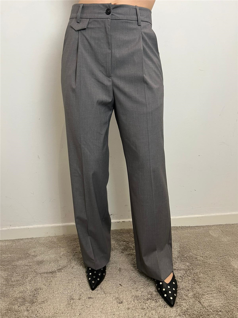 Pantalone Palazzo Con Pinces - Vicolo cod. TAB1003  color:grigio