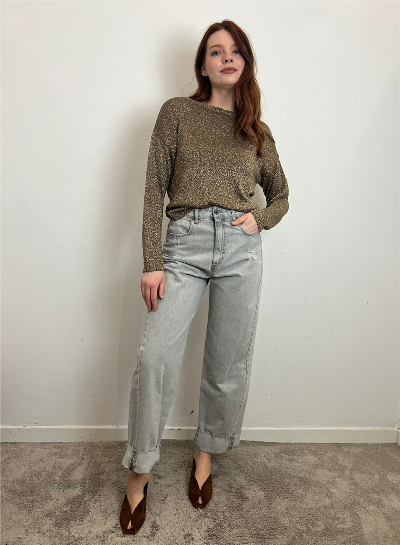 Jeans Baloon - Souvenir cod. C39S0025  color:denim grigio chiaro