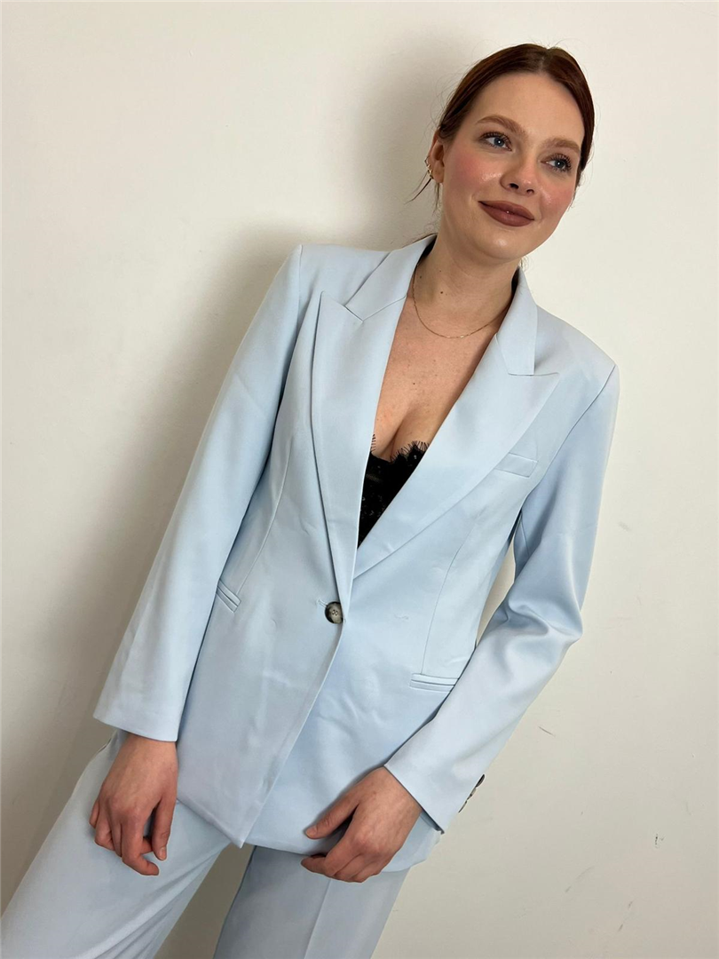 Blazer Regular Monopetto - Vicolo cod. TAB0246  color:cielo