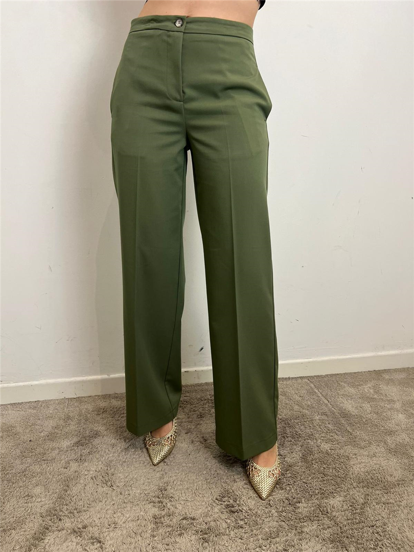 Pantalone Palazzo - Vicolo cod. TAB0025  color:militare