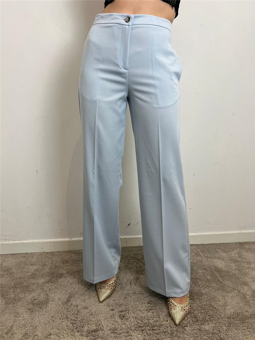 Pantalone Palazzo - Vicolo cod. TAB0025  color:cielo