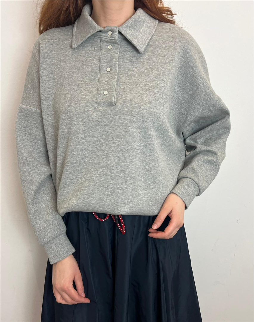 Polo Over - Souvenir cod. S39M0574  color:grigio chiaro