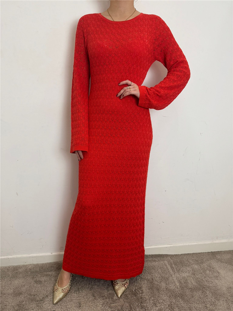 Abito In Maglia Lavorata - Grace & Mila Paris cod. SS26110031  color:sanguine