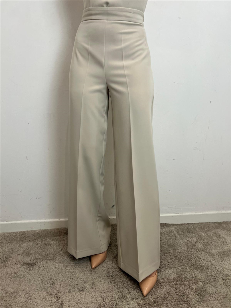 Pantalone Palazzo - Silence Limited cod. SLPA019KEY  color:greige