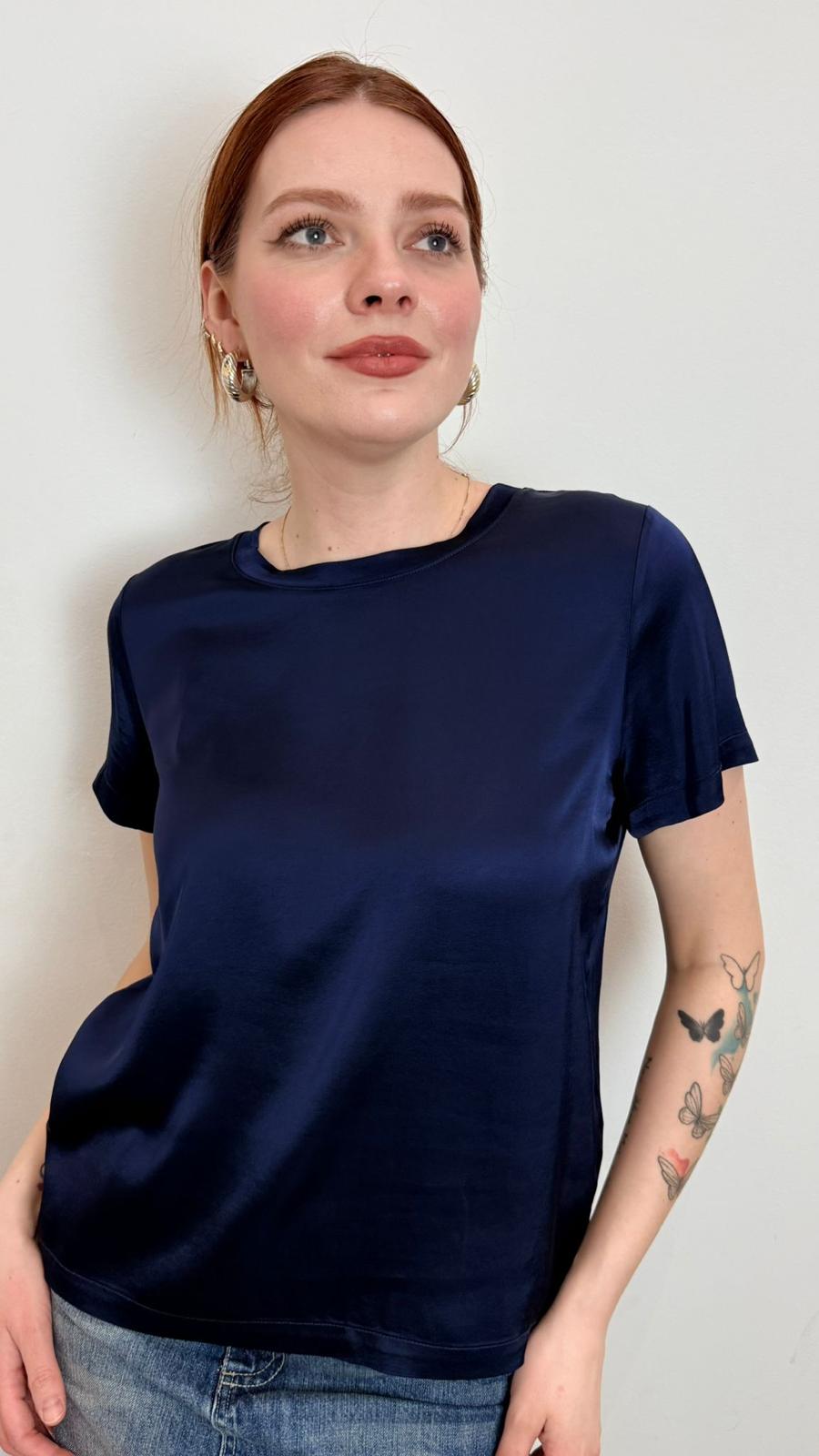 T Shirt In Viscosa - Vicolo cod. TAB0083  color:blu