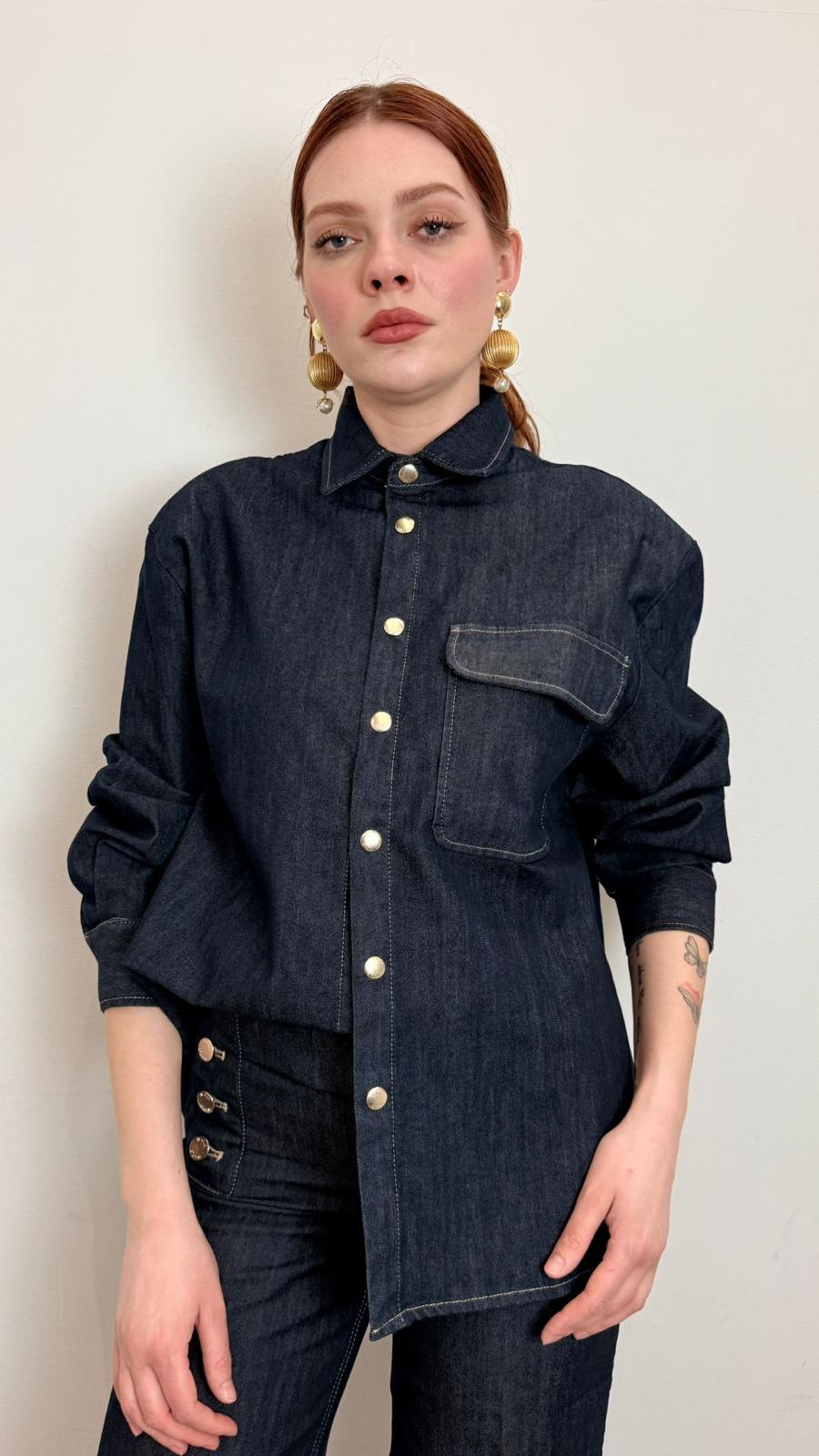Camicia Over Denim - Vicolo cod. DAB5165  color:denim