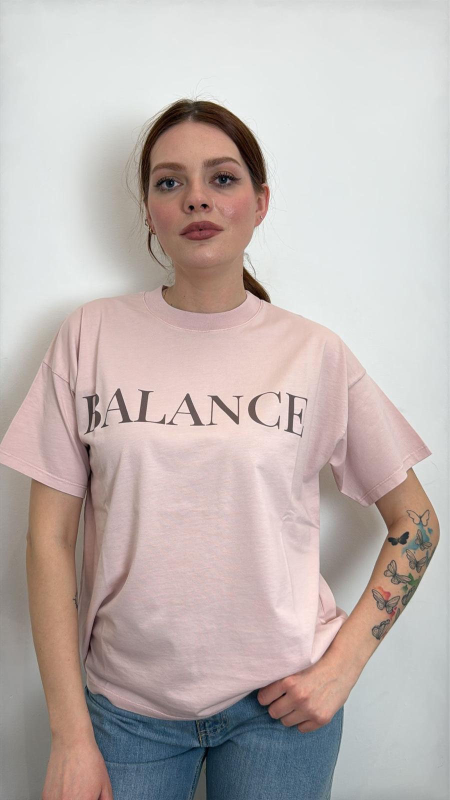 T Shirt Stampa Balance - Vicolo cod. RAB0446  color:rosa
