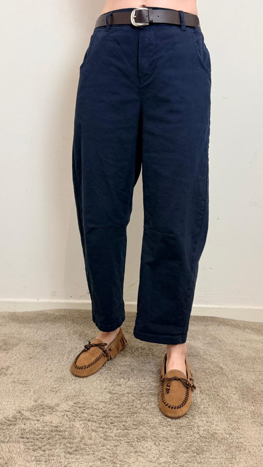 Panta Balloon Con Cintura - Haveone cod. PFW_Q150  color:blu