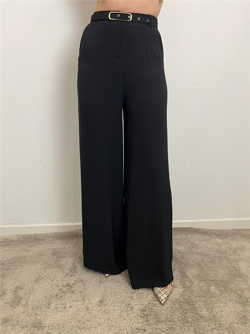 Pantalone Palazzo Con Cintura - Imperial cod. P8E1LHXC  color:nero
