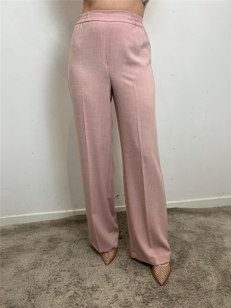 Pantalone Palazzo Con Elastico In Vita - Imperial cod. P9990006V  color:rosa