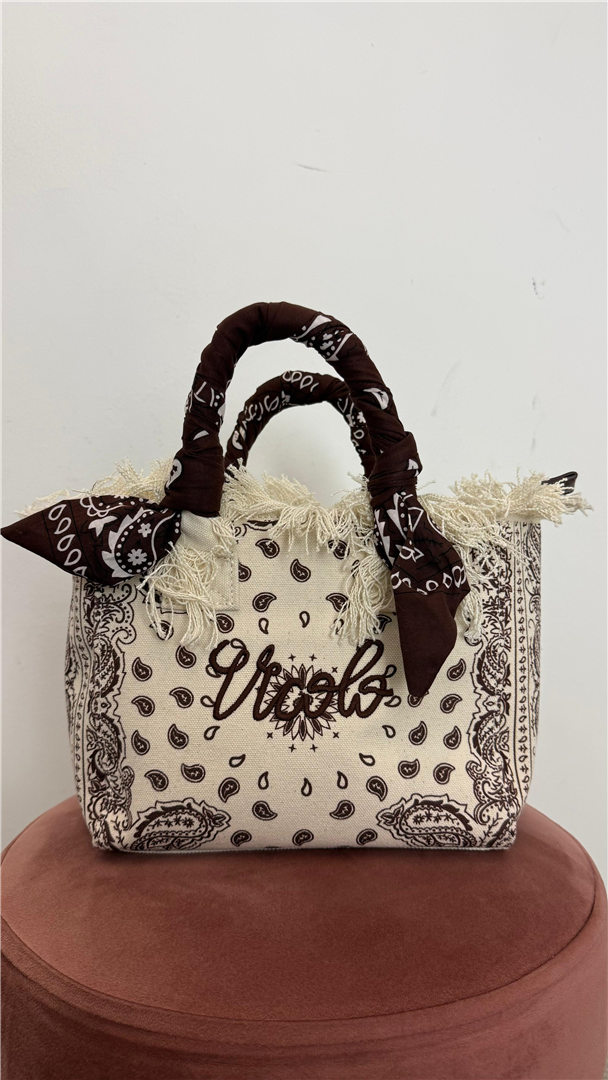 Borsa Ibizia Small Bag - Vicolo cod. XAB0007  color:burro/moro