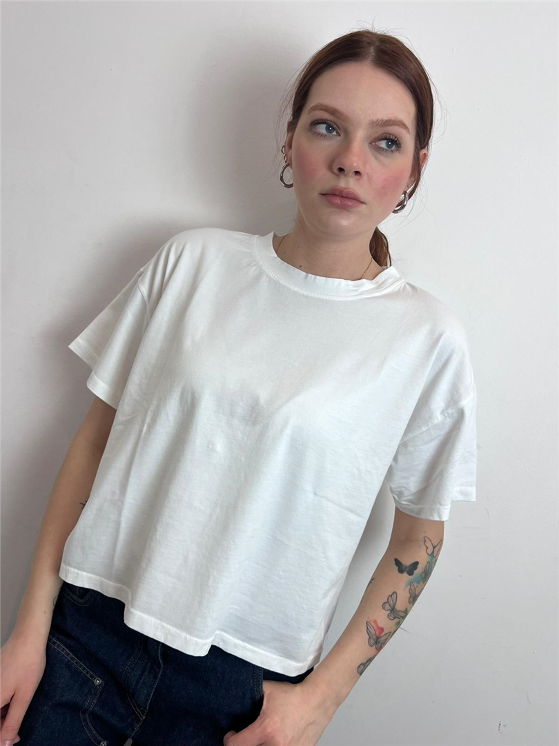 Maglia Scatola Paricollo M/corta - Haveone cod. MJS_Q017  color:bianco ottico