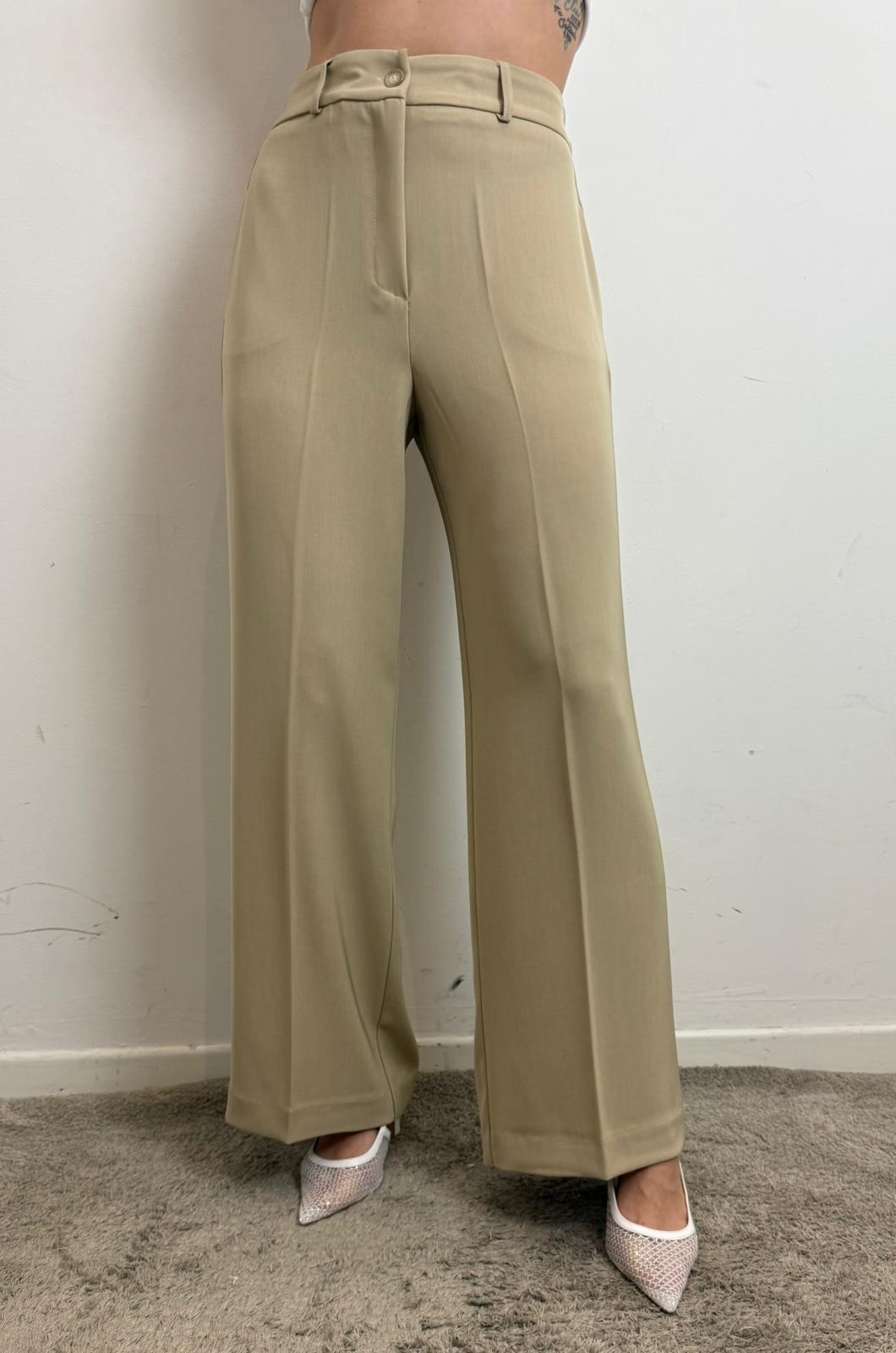 Pantalone Palazzo - Haveone cod. PCB_Q315  color:beige