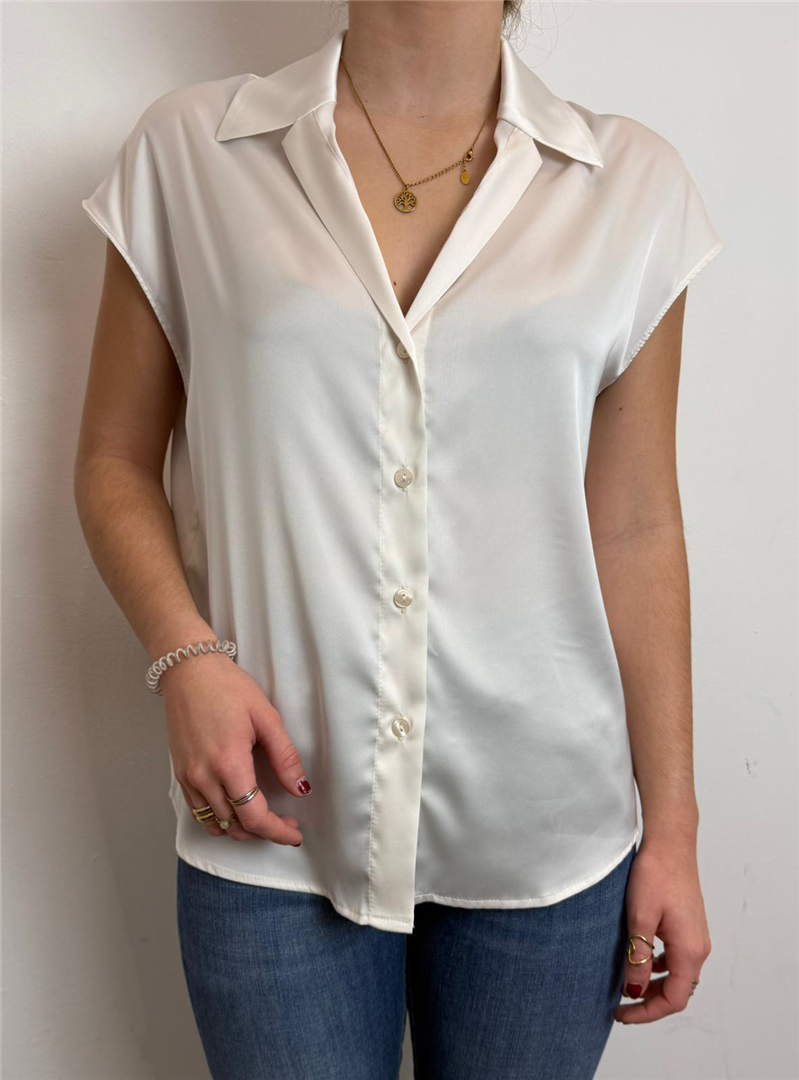 Camicia Senza Maniche Con Colletto Classico - Imperial cod. CJS2LDG  color:champagne