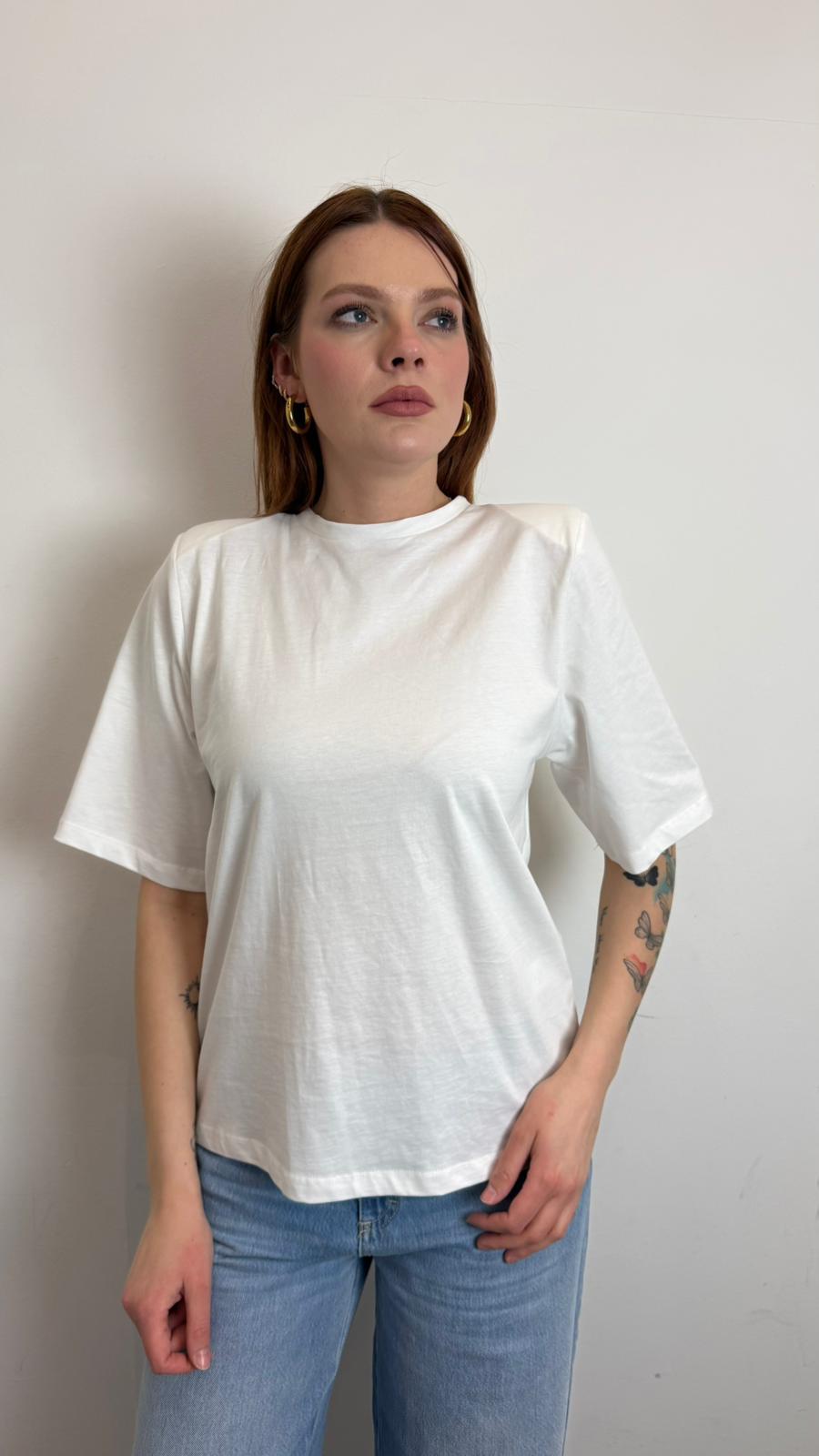 T Shirt Con Spalline - Souvenir cod. S39M1373  color:bianco