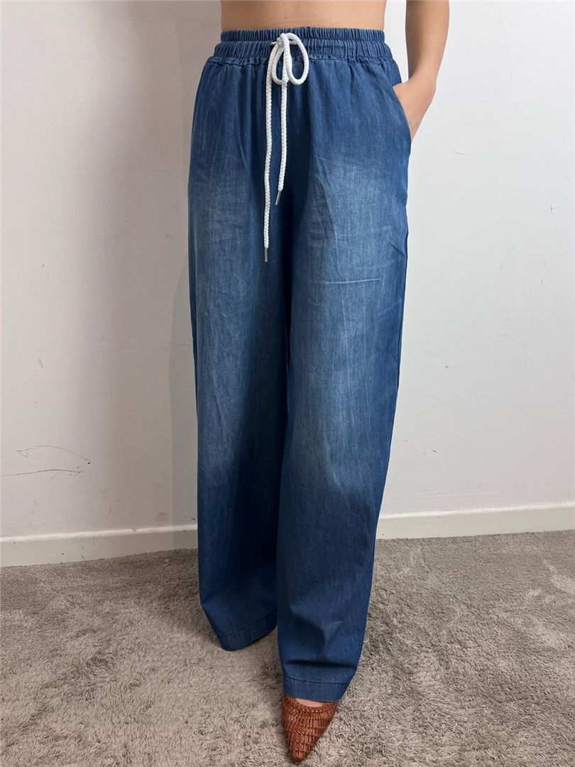 Pantalone Chambray - Vicolo cod. TAB1875  color:denim blu