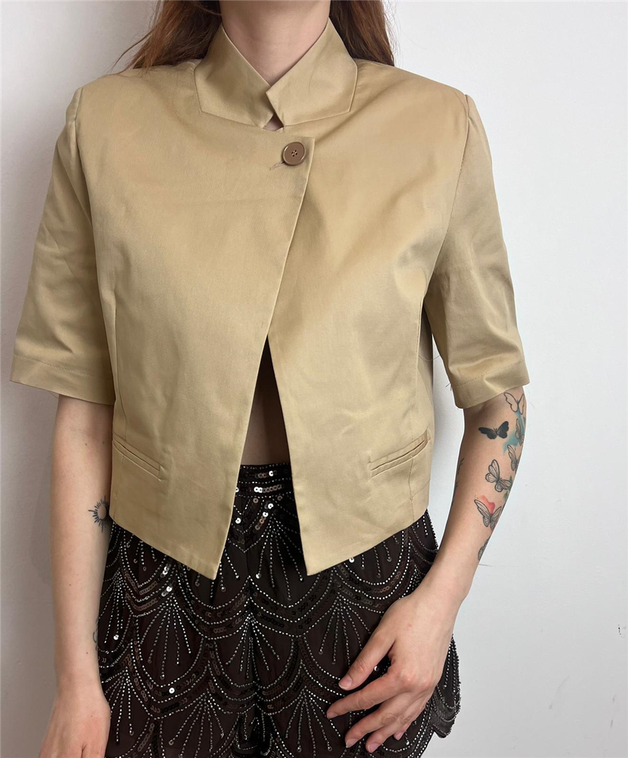 Allegra K Donna Giacca Di Jeans Casual Per Giacche Di Jeans Corte A Maniche Corte Con Colletto A Punta Albicocca XS Allegra K Donna Giacca Di Jeans Casual Per Giacche Di Jeans Corte A Maniche Corte Con Colletto A Punta Albicocca XS