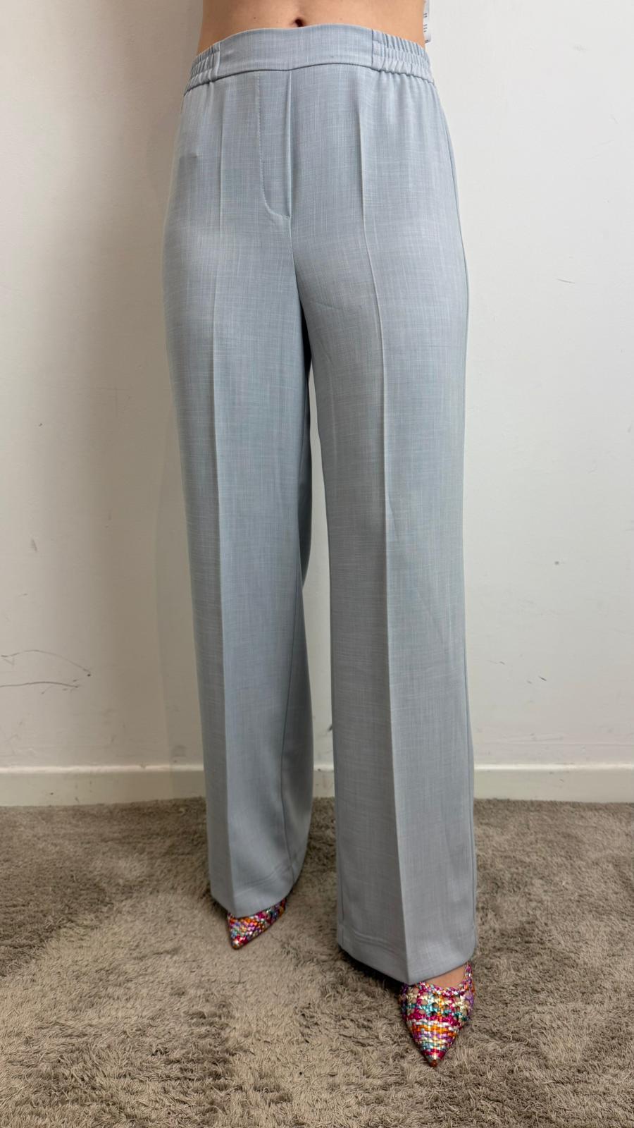 Pantalone Palazzo Con Elastico In Vita - Imperial cod. P9990006V  color:azzurro