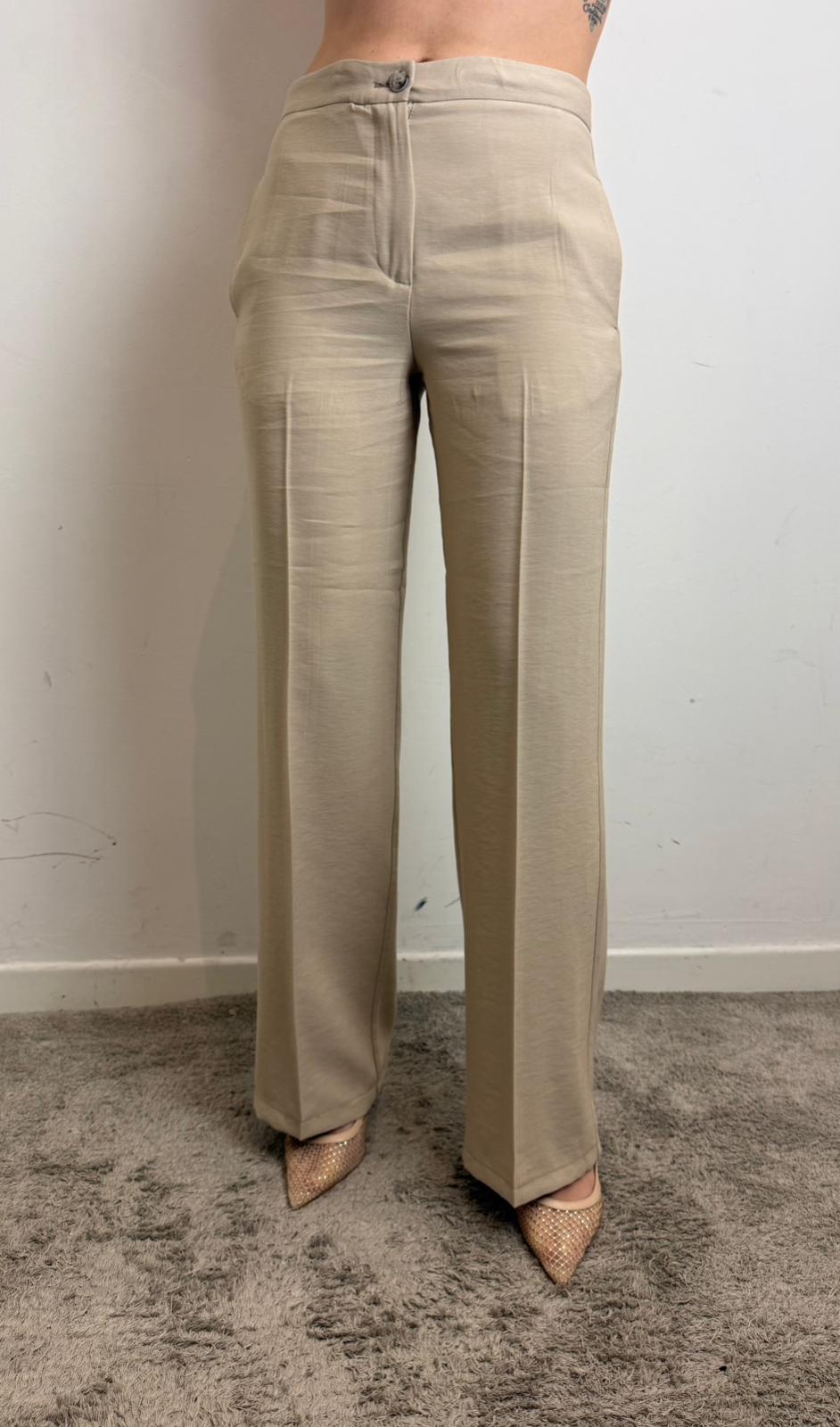 Pantalone Palazzo - Vicolo cod. TAB1933  color:vaniglia