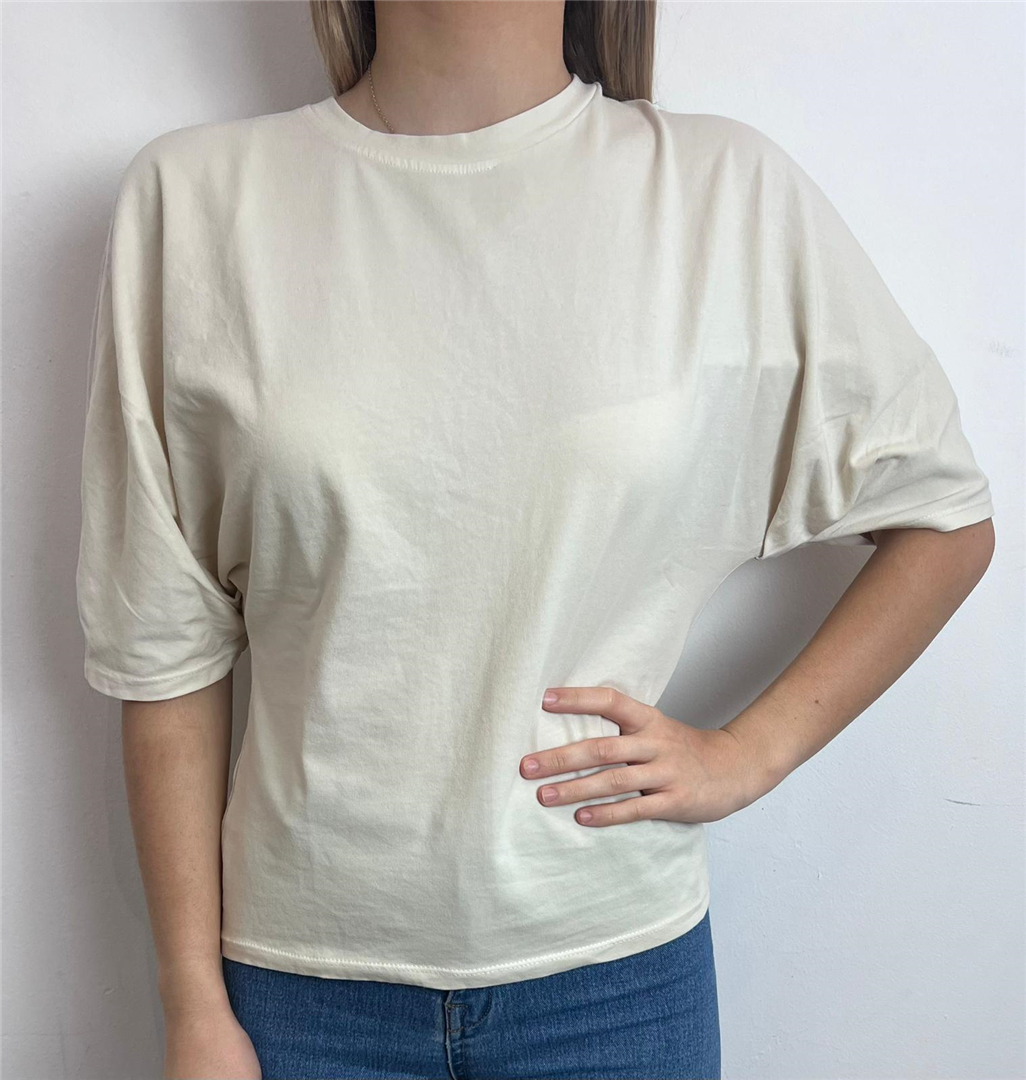 Maglia Slim Manica Pipistrello - Haveone cod. MJS_Q153  color:burro