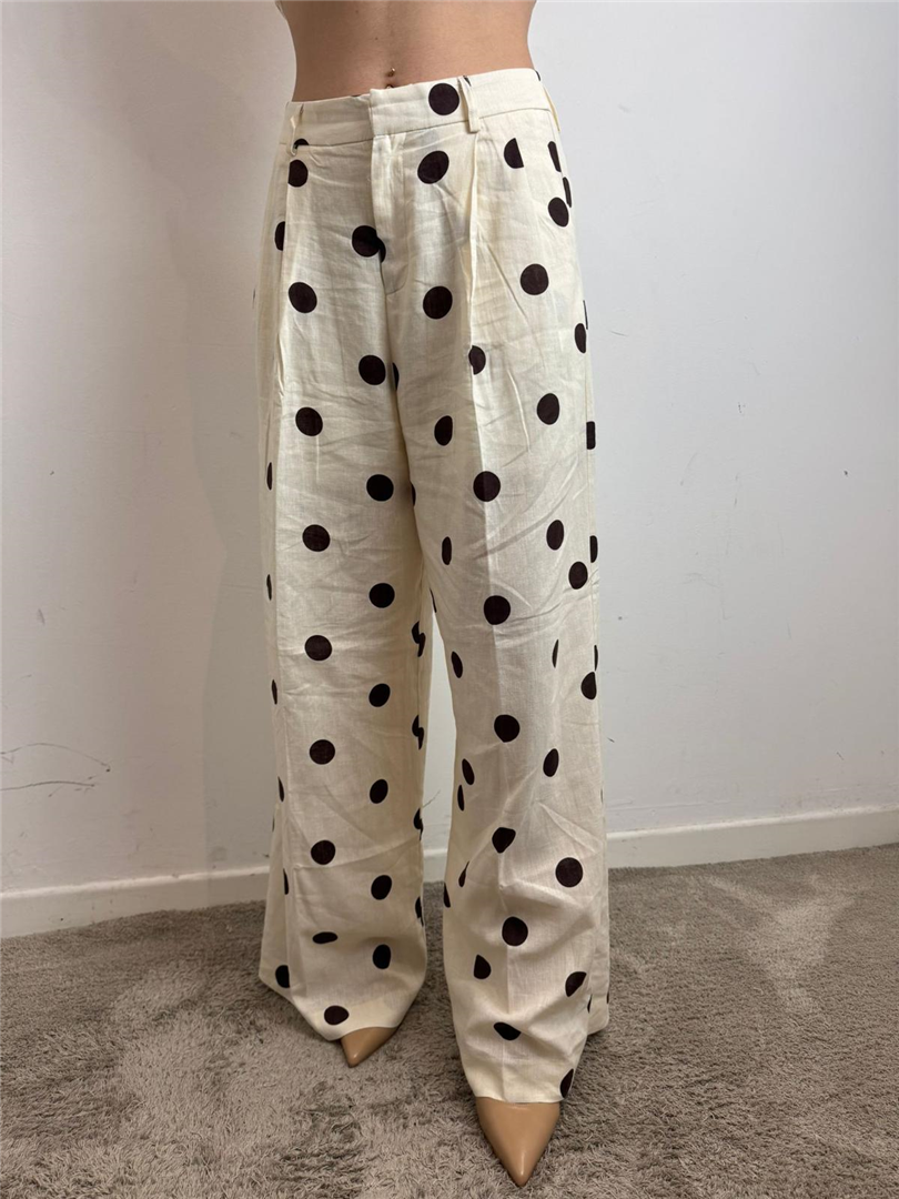 Pantalone Palazzo Con Pinces Wynell - Grace & Mila Paris cod. SS2623015  color:ecru
