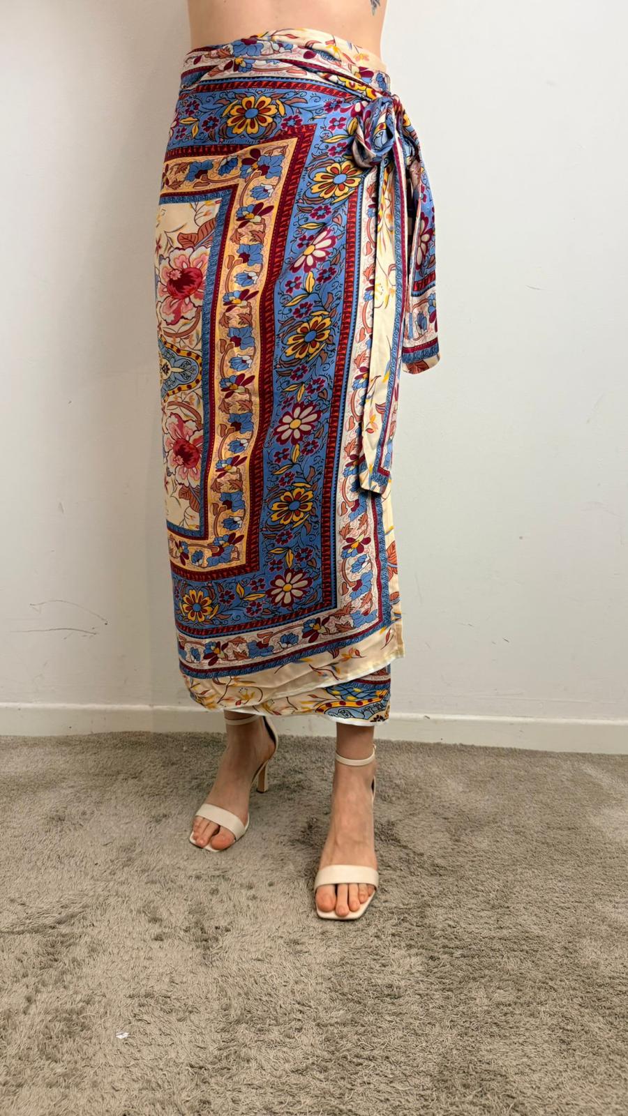 Gonna Pareo Fantasia - Philia Loft cod. D02E1230  color:india