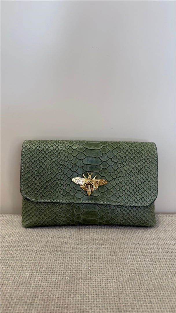 Borsetta Apina Con Tracolla Dorata - Divisione Chickster's cod. M3517  color:militare