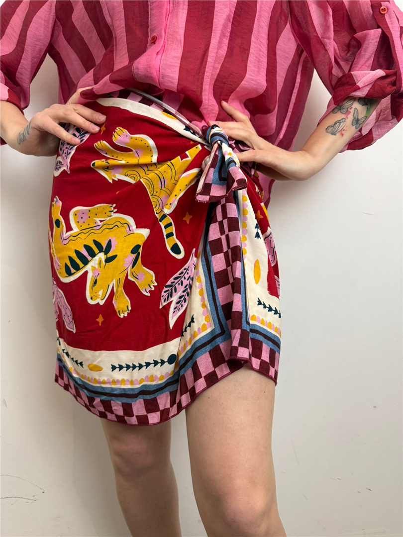 Mini Pareo Foulard - Haveone cod. GVS_Q166  color:india