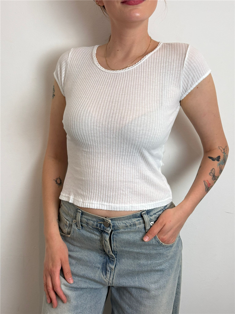 Maglia M/cucchiaio Costina - Haveone cod. MJS_Q175  color:bianco