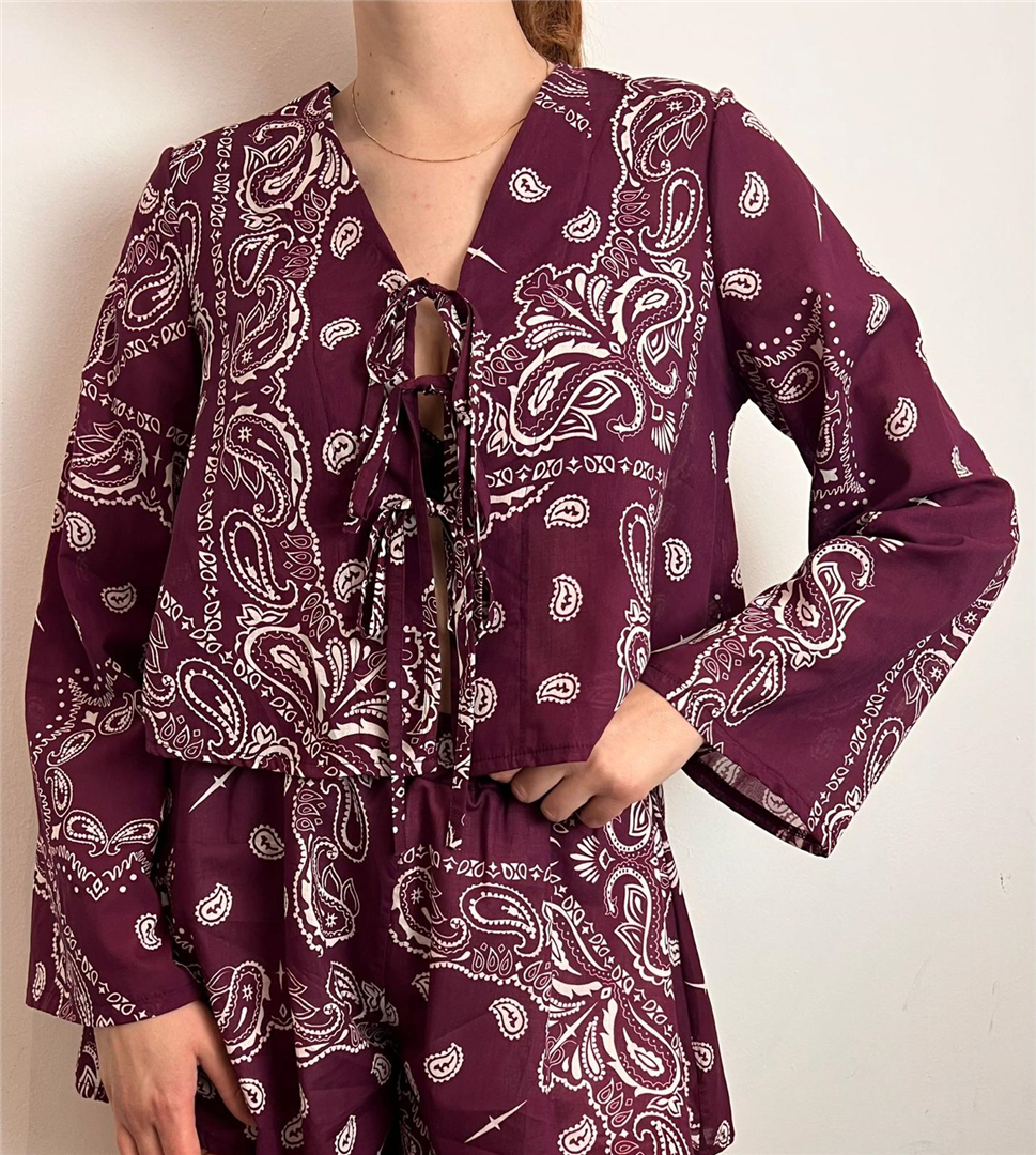 Camicia Fantasia Bandana - Philia Loft cod. D02N1100  color:india