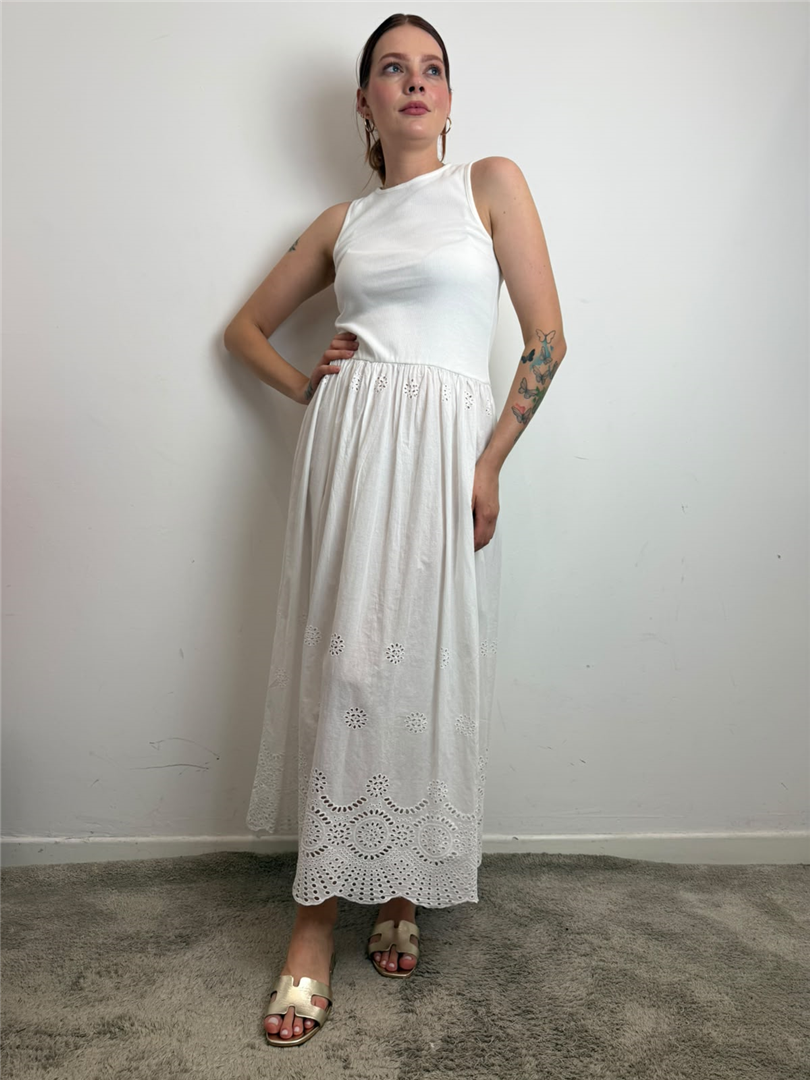 Abito Midi In Macramè - Vicolo cod. TAB2302  color:naturale
