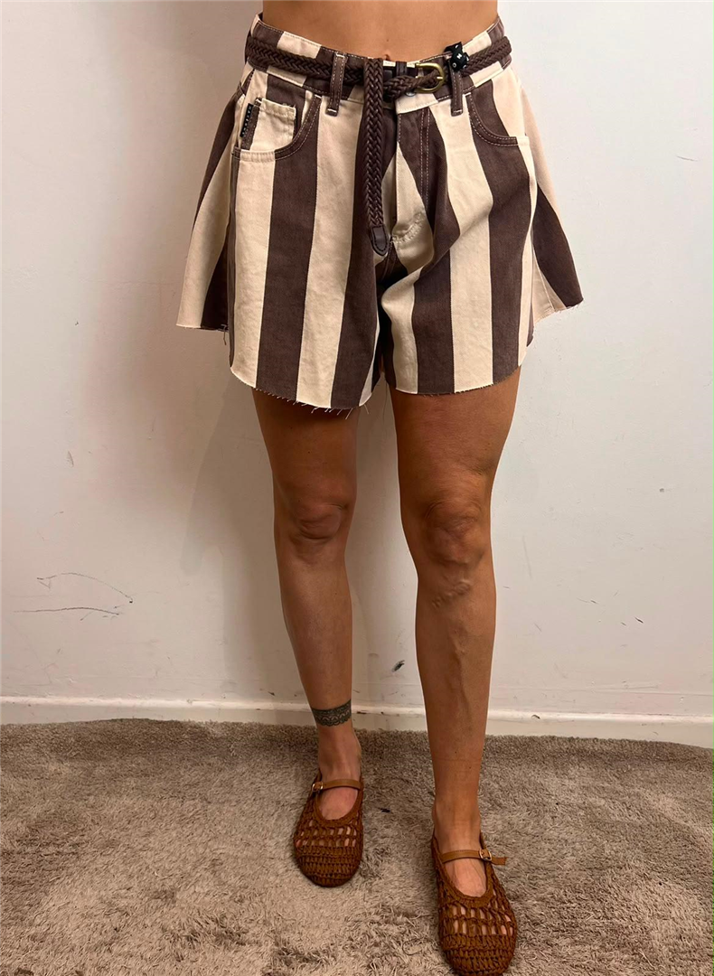 Short Farfalla 100%co - Haveone cod. PSB_Q626  color:riga moro
