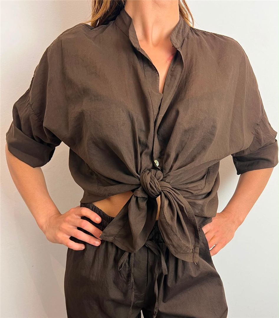 Camicia Voile Cotone 100%co - Haveone cod. CFL_Q387  color:nero
