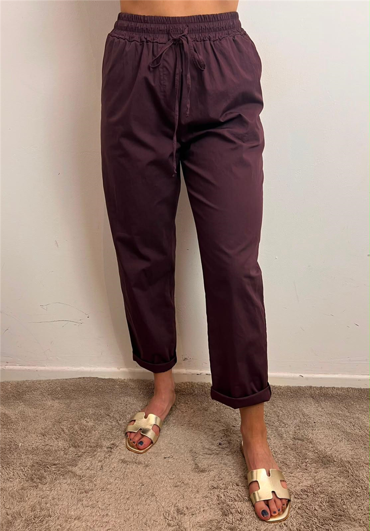 Pantalone Cotone 100%co - Haveone cod. PFL_Q565  color:fico