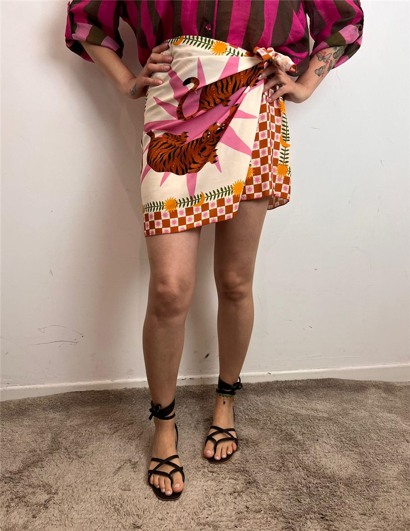 Mini Pareo Foulard - Haveone cod. GVS_Q193  color:fuxia