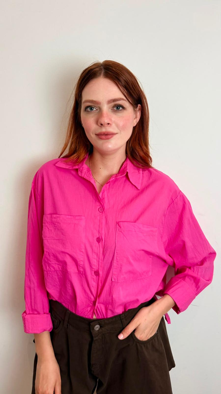 Camicia Con Tasche Davanti - Haveone cod. CFW_Q408  color:fuxia