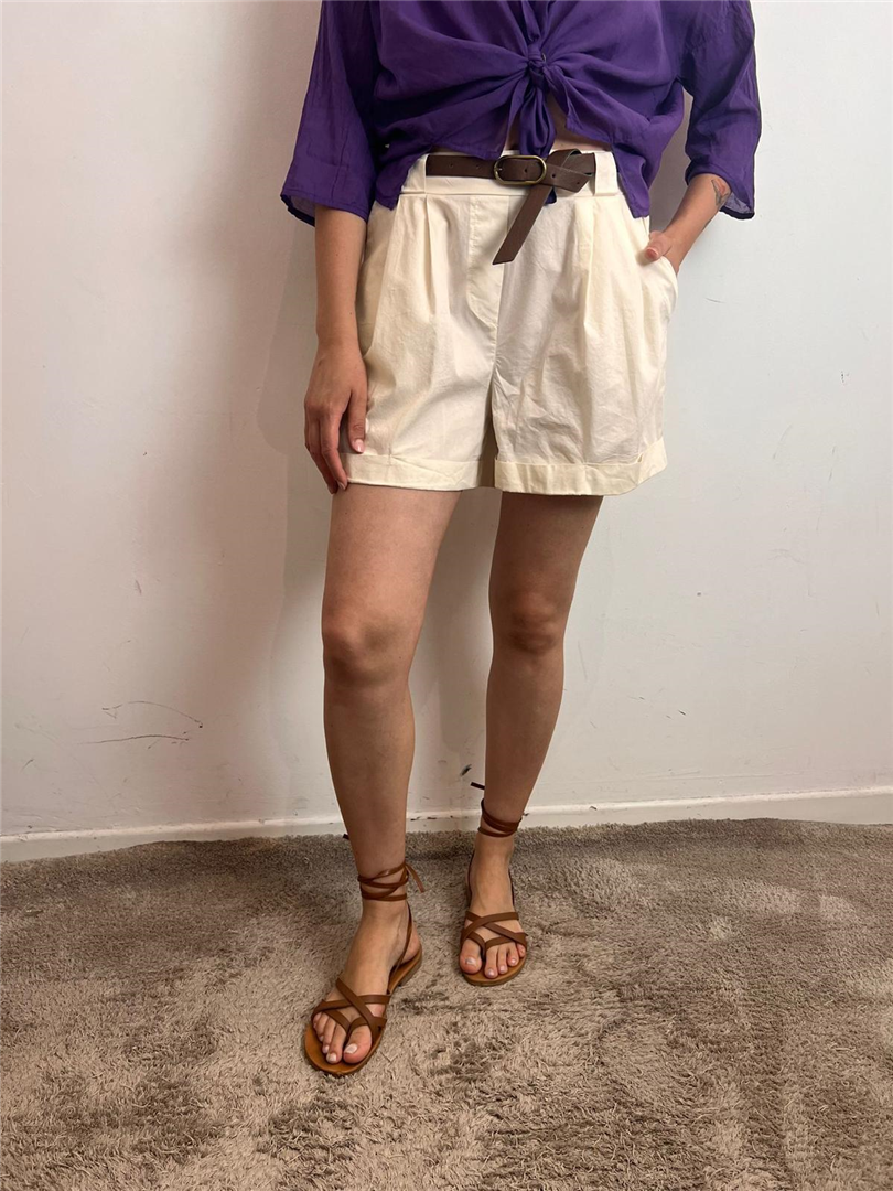 Short Risvoltino - Haveone cod. PFL_Q674  color:burro