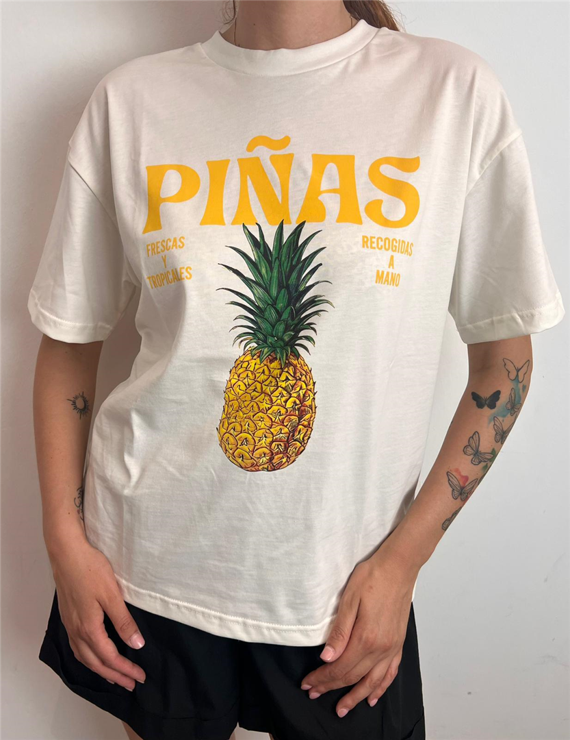 T Shirt Pinas - Haveone cod. TDY_Q238  color:latte