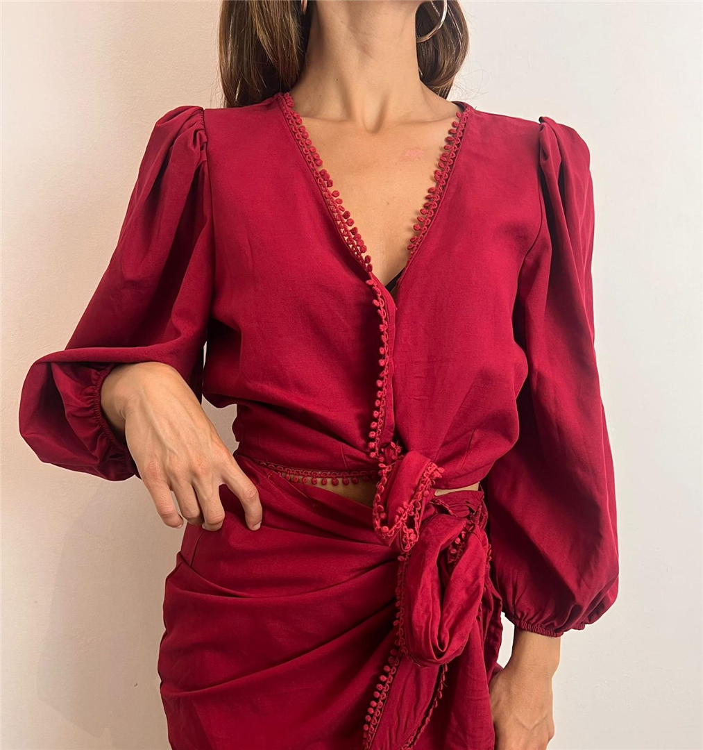 Camicia - Philia Loft cod. D02N1286  color:rosso