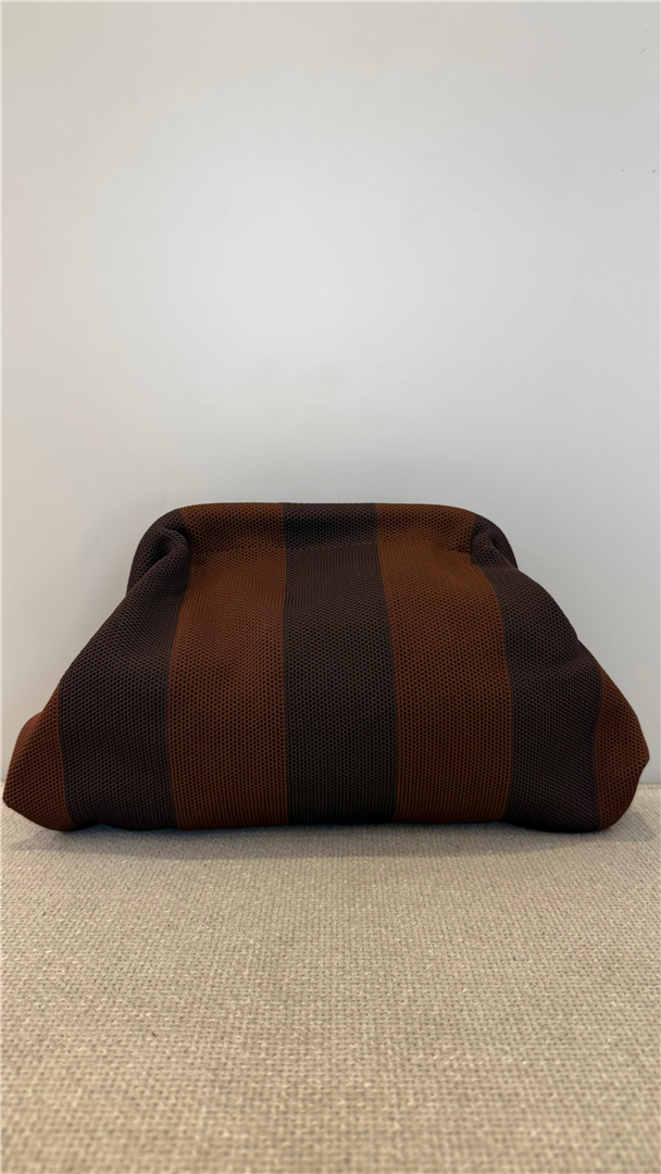 Pochette A Righe New Stripe Con Tracolla - Divisione Chickster's cod. M3606-3606  color:coffe/chocolate