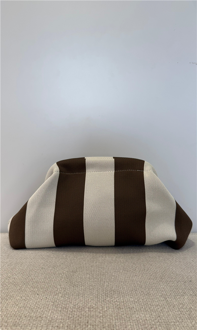Pochette A Righe New Stripe Con Tracolla - Divisione Chickster's cod. M3606-3606  color:brown/beige