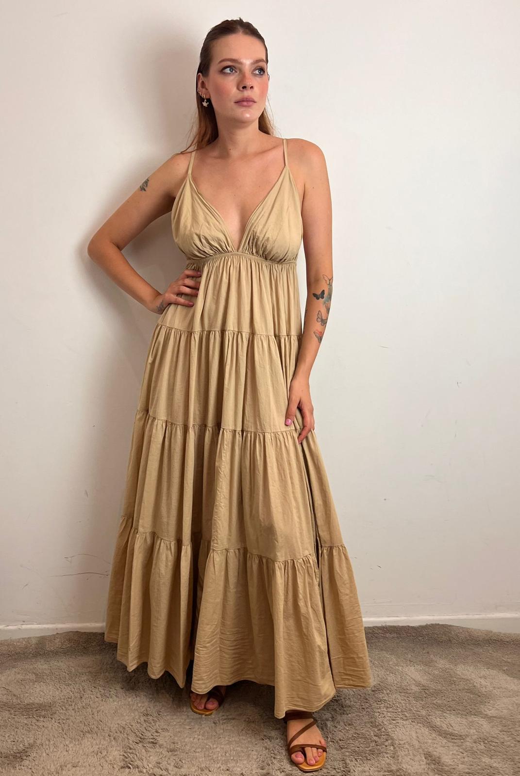 Abito Lungo - Philia Loft cod. D02N1327  color:cappuccino