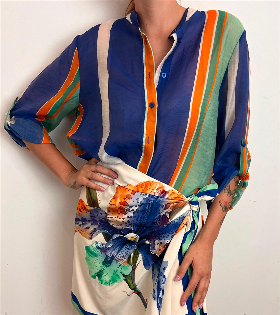 Camicia - Haveone cod. CVS_Q504  color:turchese/royal