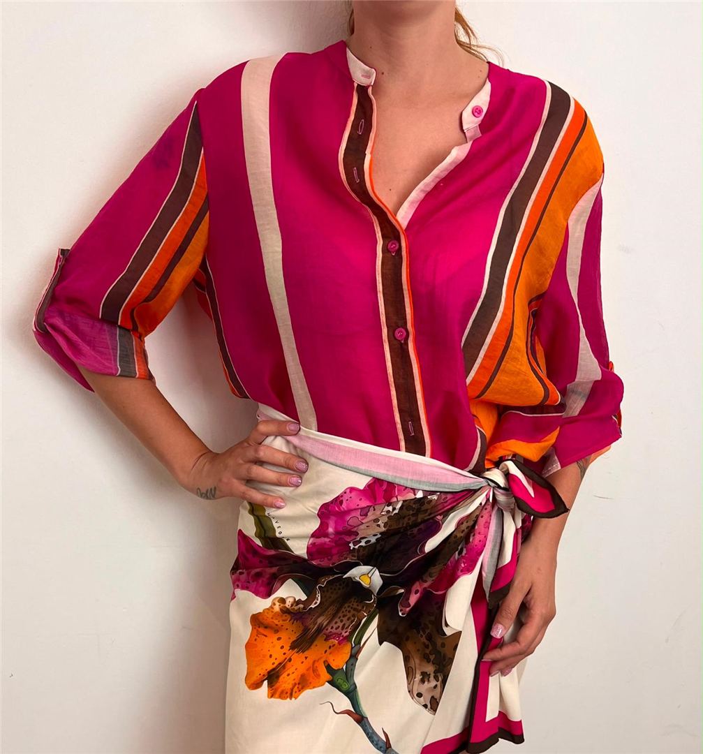 Camicia - Haveone cod. CVS_Q504  color:moro/fuxia