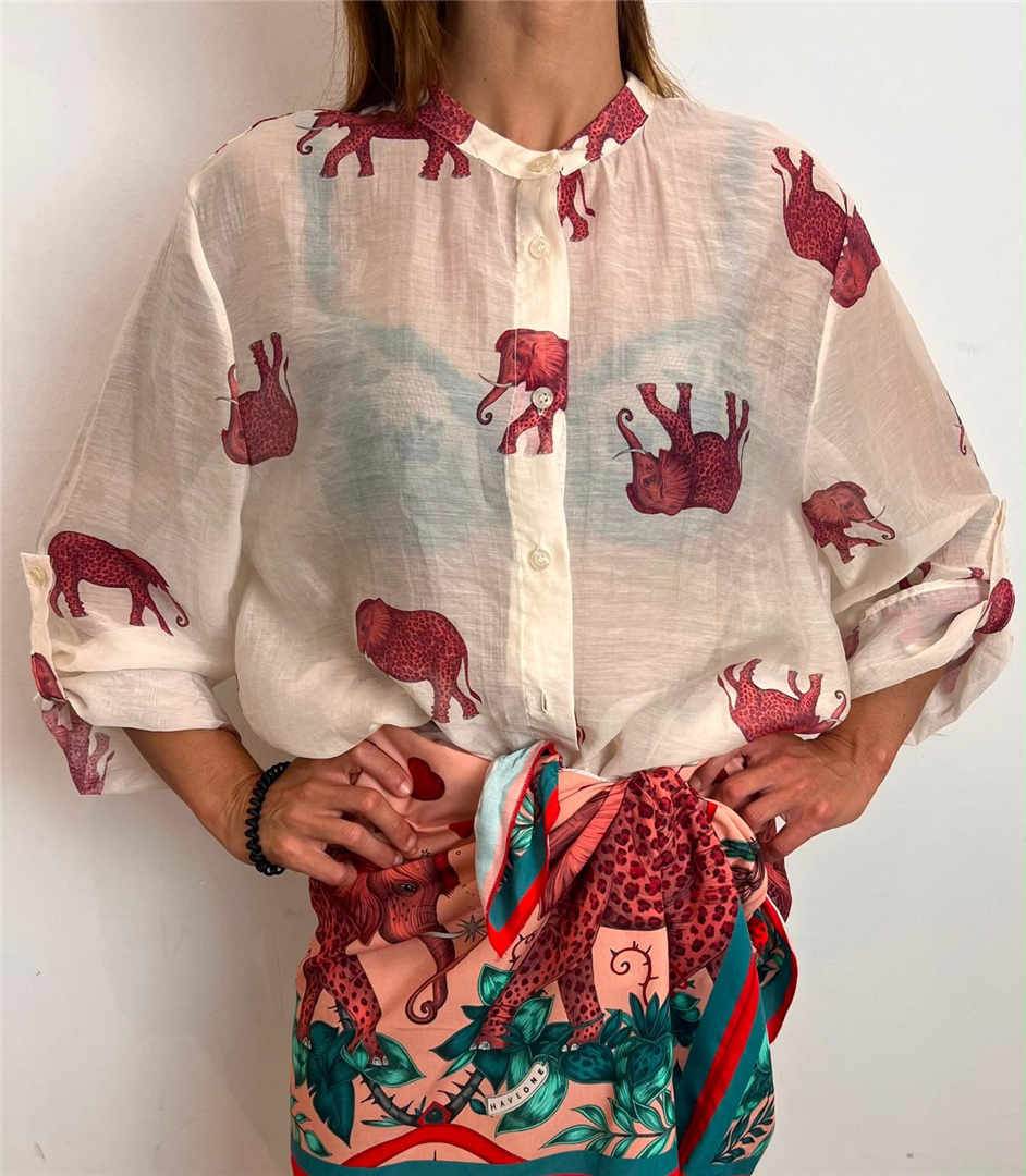 Camicia Stampa Elefantini - Haveone cod. CVS_Q507  color:elefantini