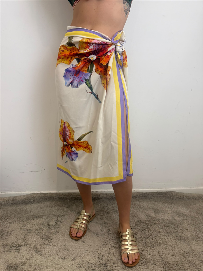 Gonna Pareo Lunga - Haveone cod. GVS_Q281  color:arancio