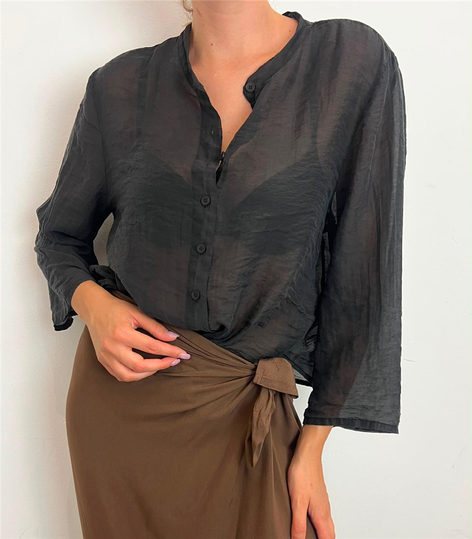 Camicia Manica Bottone - Haveone cod. CWG_Q501  color:nero