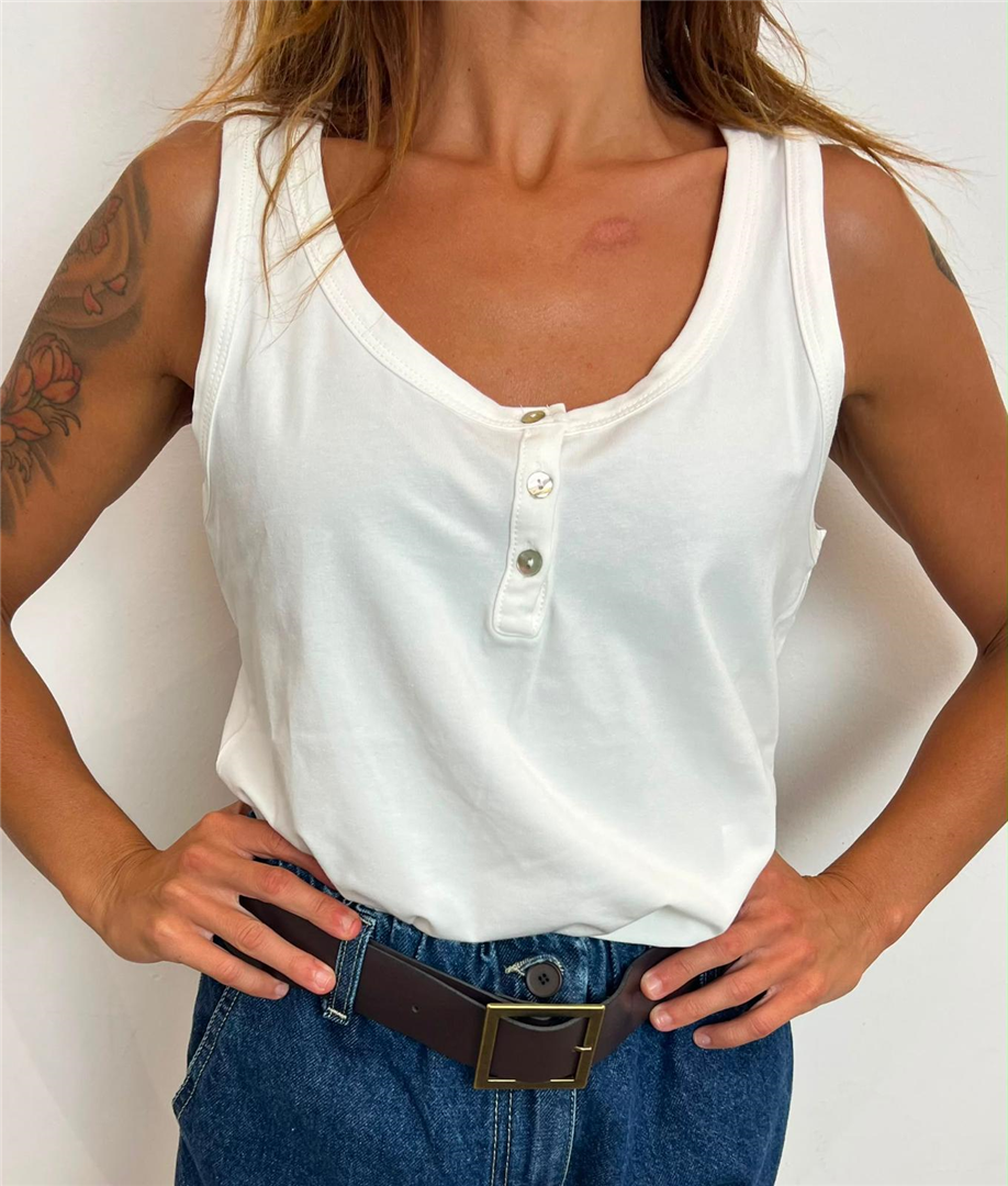 Canotta Serafino Jersey - Haveone cod. RXT_Q315  color:burro